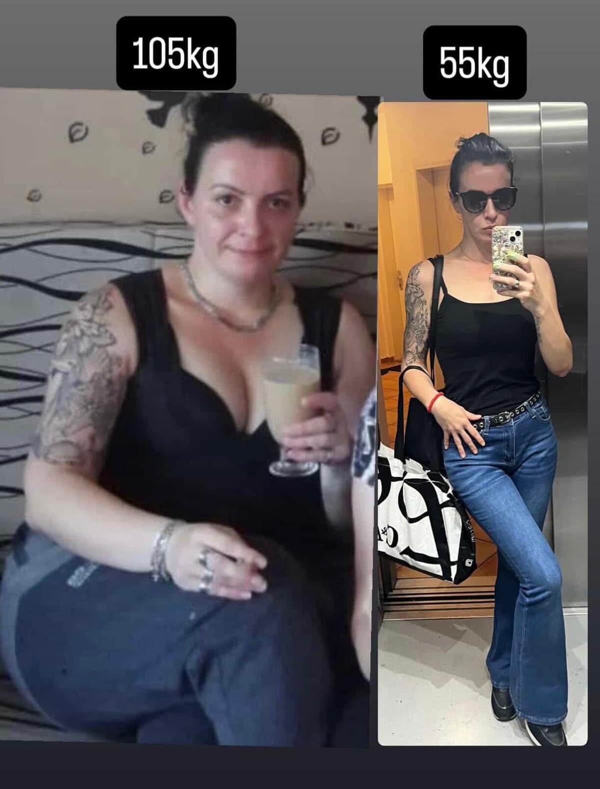 Transformacija - 105kg do 55kg